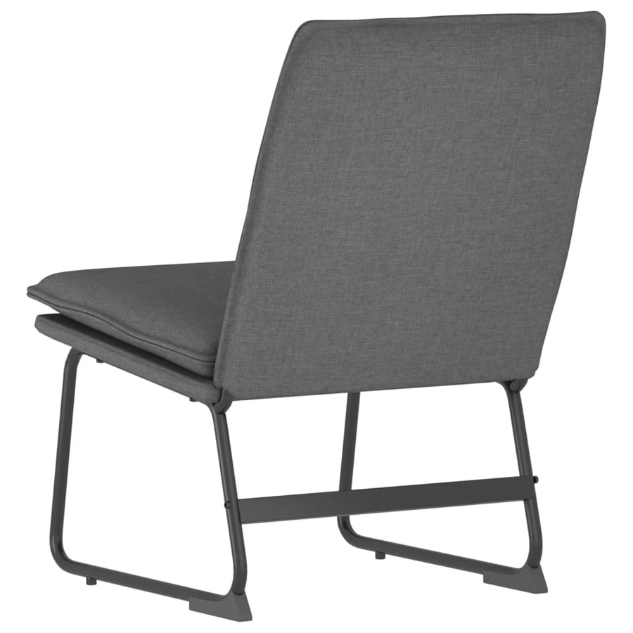 Loungestoel 52x75x76 cm stof donkergrijs
