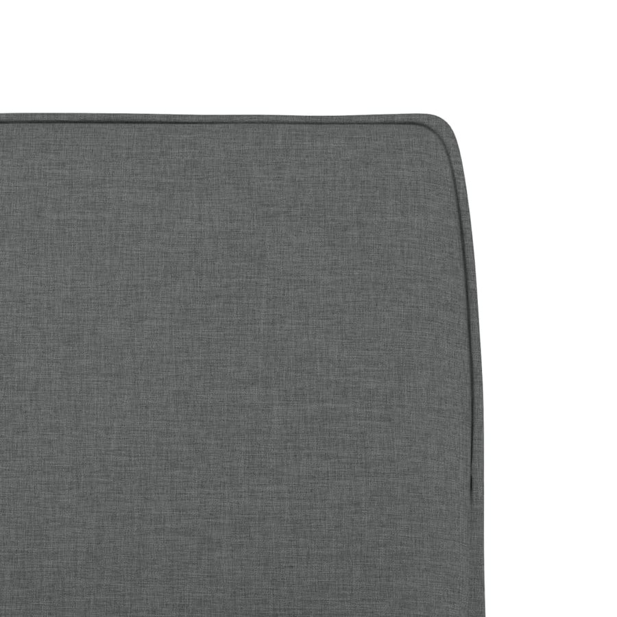 Loungestoel 52x75x76 cm stof donkergrijs