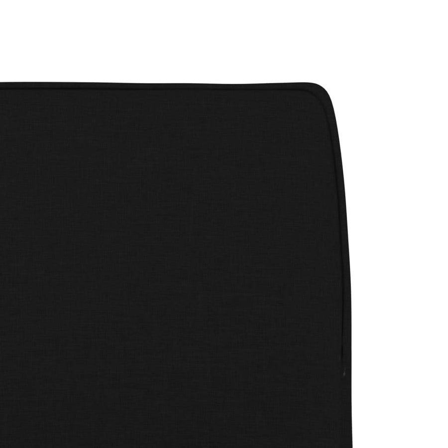Loungestoel 52x75x76 cm stof zwart