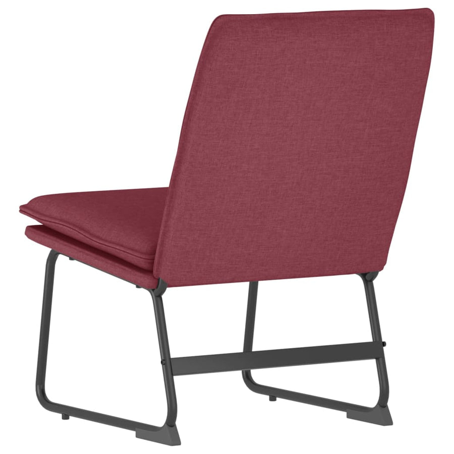 Loungestoel 52x75x76 cm stof wijnrood
