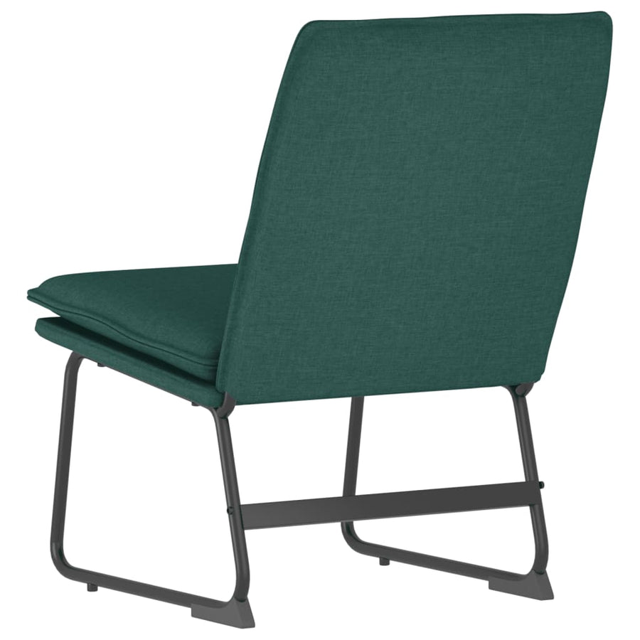 Loungestoel 52x75x76 cm stof donkergroen