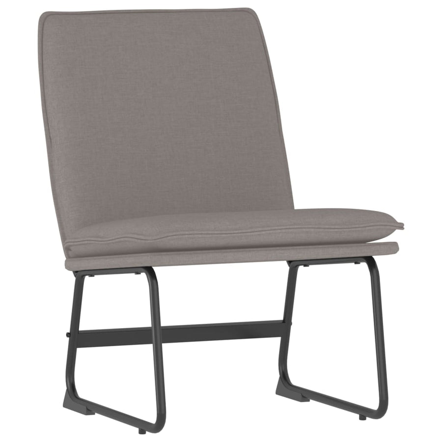 Loungestoel 52x75x76 cm stof taupe
