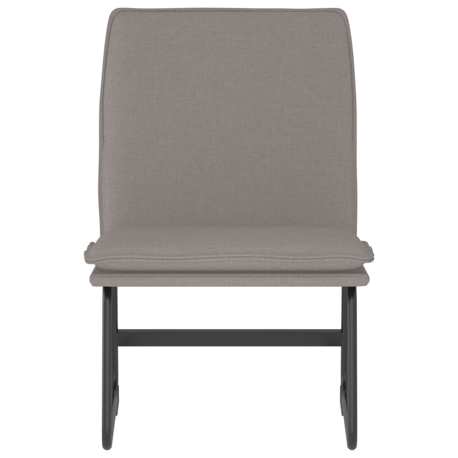 Loungestoel 52x75x76 cm stof taupe