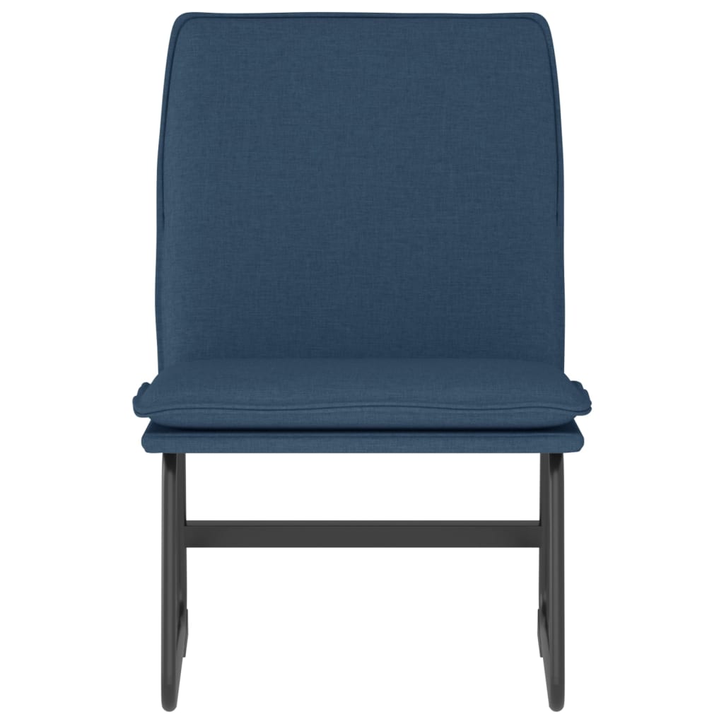 Loungestoel 52x75x76 cm stof blauw