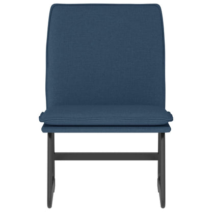Loungestoel 52x75x76 cm stof blauw