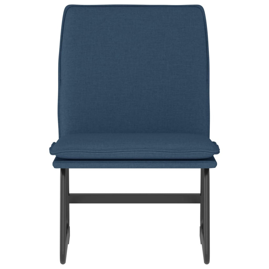 Loungestoel 52x75x76 cm stof blauw