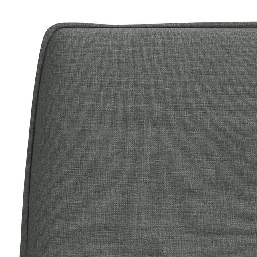 Bankje 100x75x76 cm stof donkergrijs