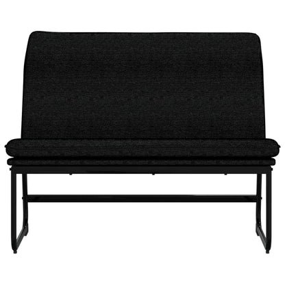 Bankje 100x75x76 cm stof zwart