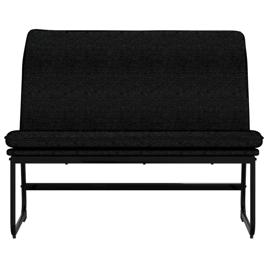 Bankje 100x75x76 cm stof zwart