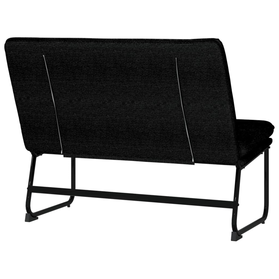 Bankje 100x75x76 cm stof zwart