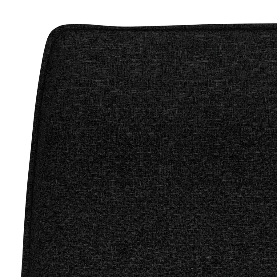 Bankje 100x75x76 cm stof zwart