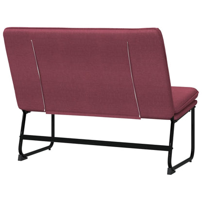 Bankje 100x75x76 cm stof wijnrood