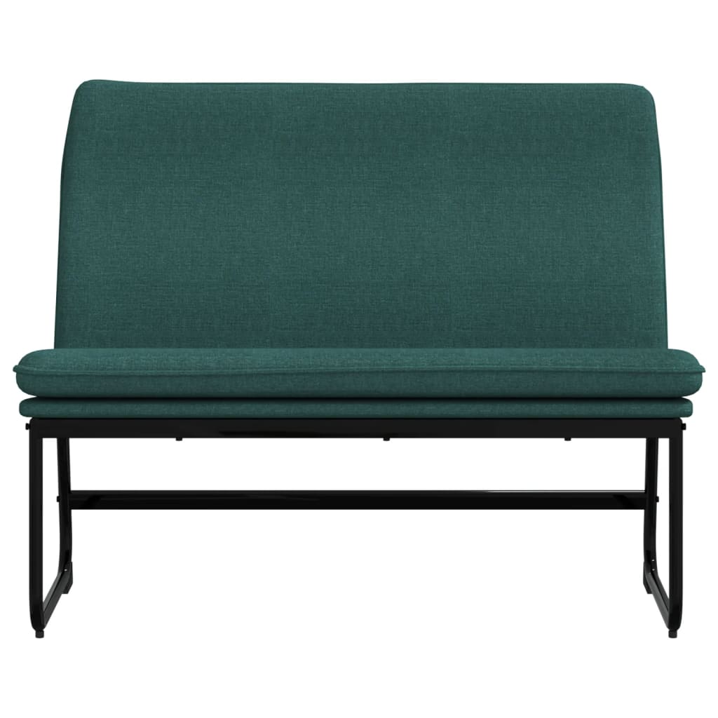 Bankje 100x75x76 cm stof donkergroen