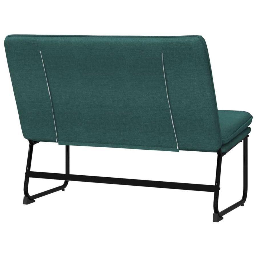 Bankje 100x75x76 cm stof donkergroen