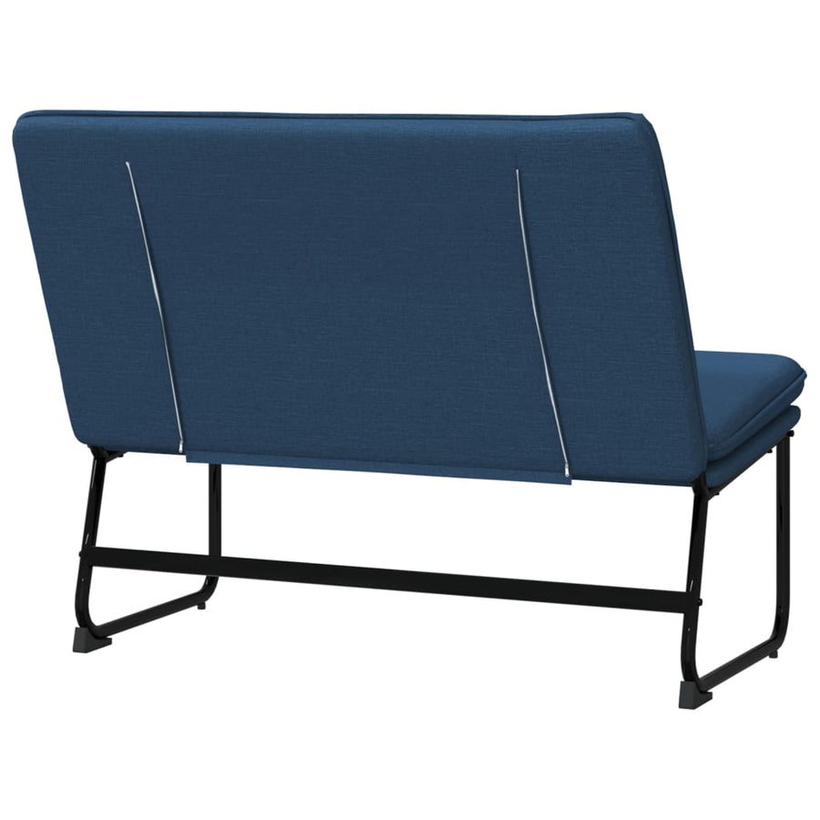 Bankje 100x75x76 cm stof blauw