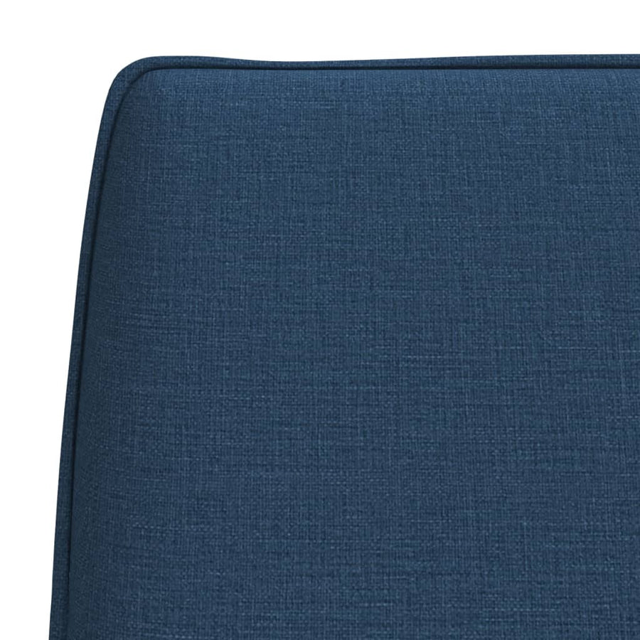 Bankje 100x75x76 cm stof blauw