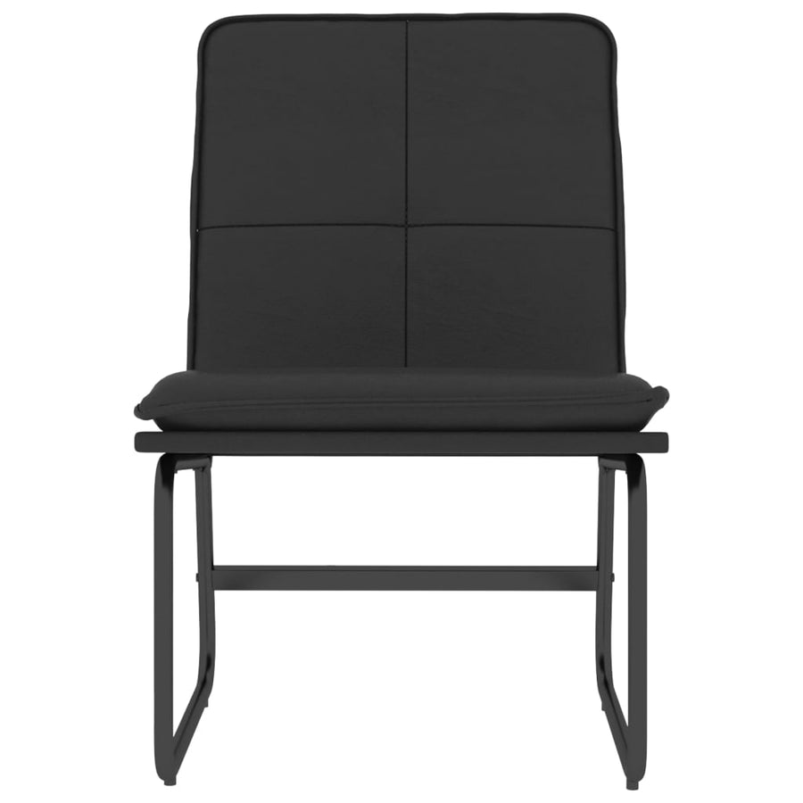 Loungestoel 54x75x76 cm kunstleer zwart