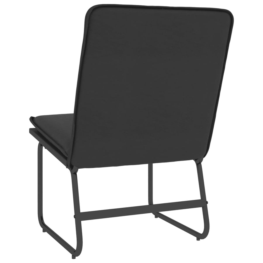 Loungestoel 54x75x76 cm kunstleer zwart