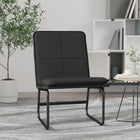 Lounge chair 54x75x76 cm faux leather black