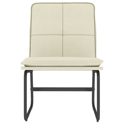 Loungestoel 54x75x76 cm kunstleer crèmekleurig