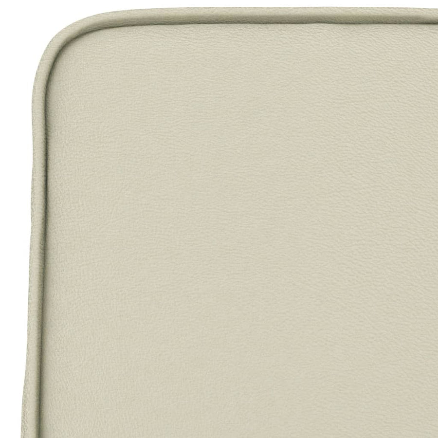 Loungestoel 54x75x76 cm kunstleer crèmekleurig