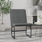 Loungestoel 54x75x76 cm kunstleer grijs