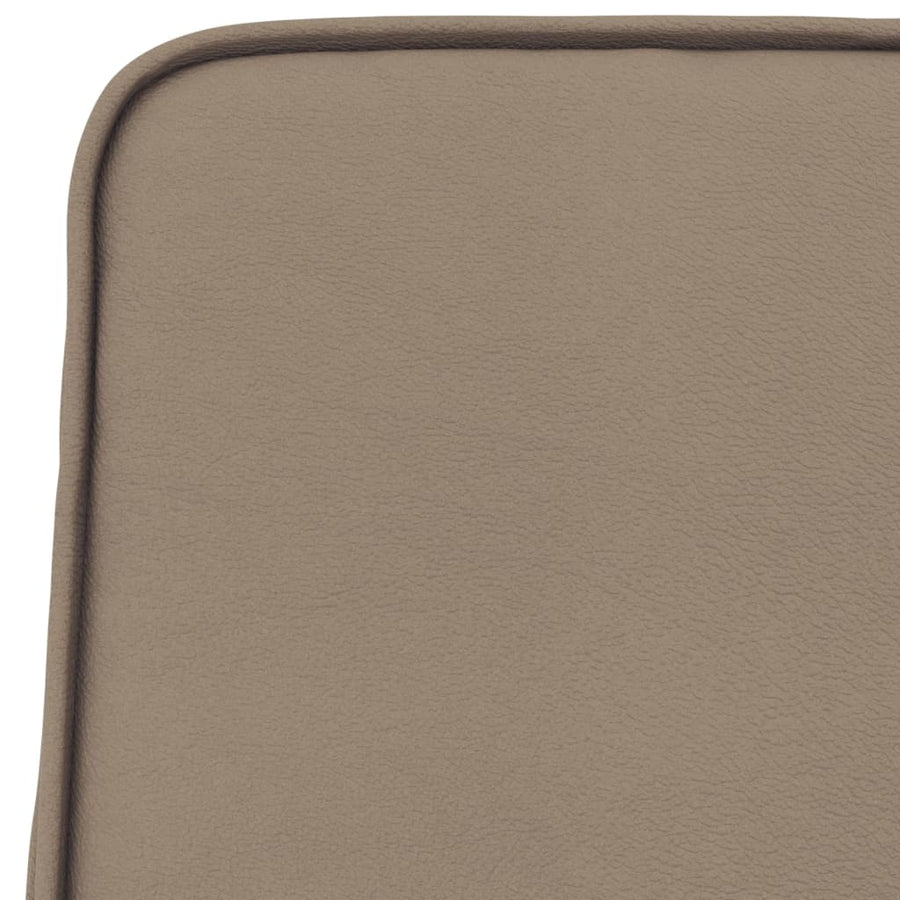Loungestoel 54x75x76 cm kunstleer cappuccinokleurig