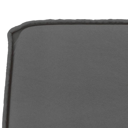 Bankje 100x75x76 cm kunstleer grijs