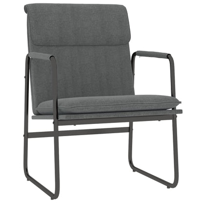 Loungestoel 55x64x80 cm stof donkergrijs