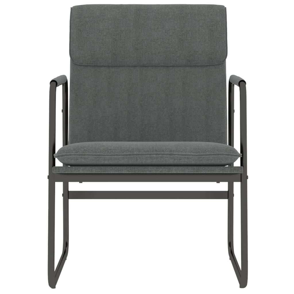 Loungestoel 55x64x80 cm stof donkergrijs