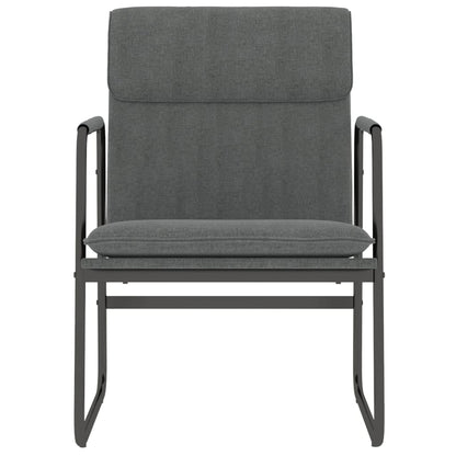 Loungestoel 55x64x80 cm stof donkergrijs