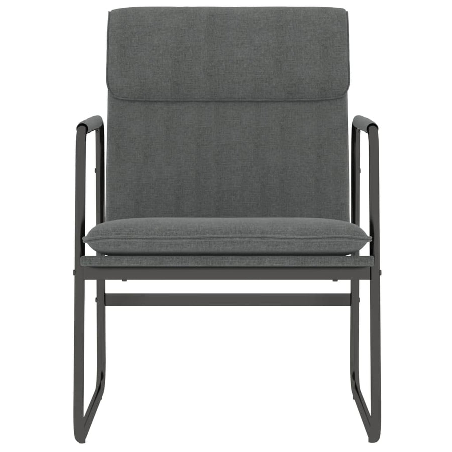 Loungestoel 55x64x80 cm stof donkergrijs