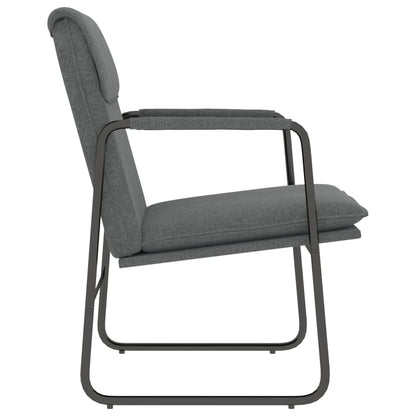 Loungestoel 55x64x80 cm stof donkergrijs