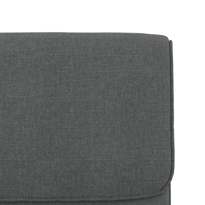 Loungestoel 55x64x80 cm stof donkergrijs