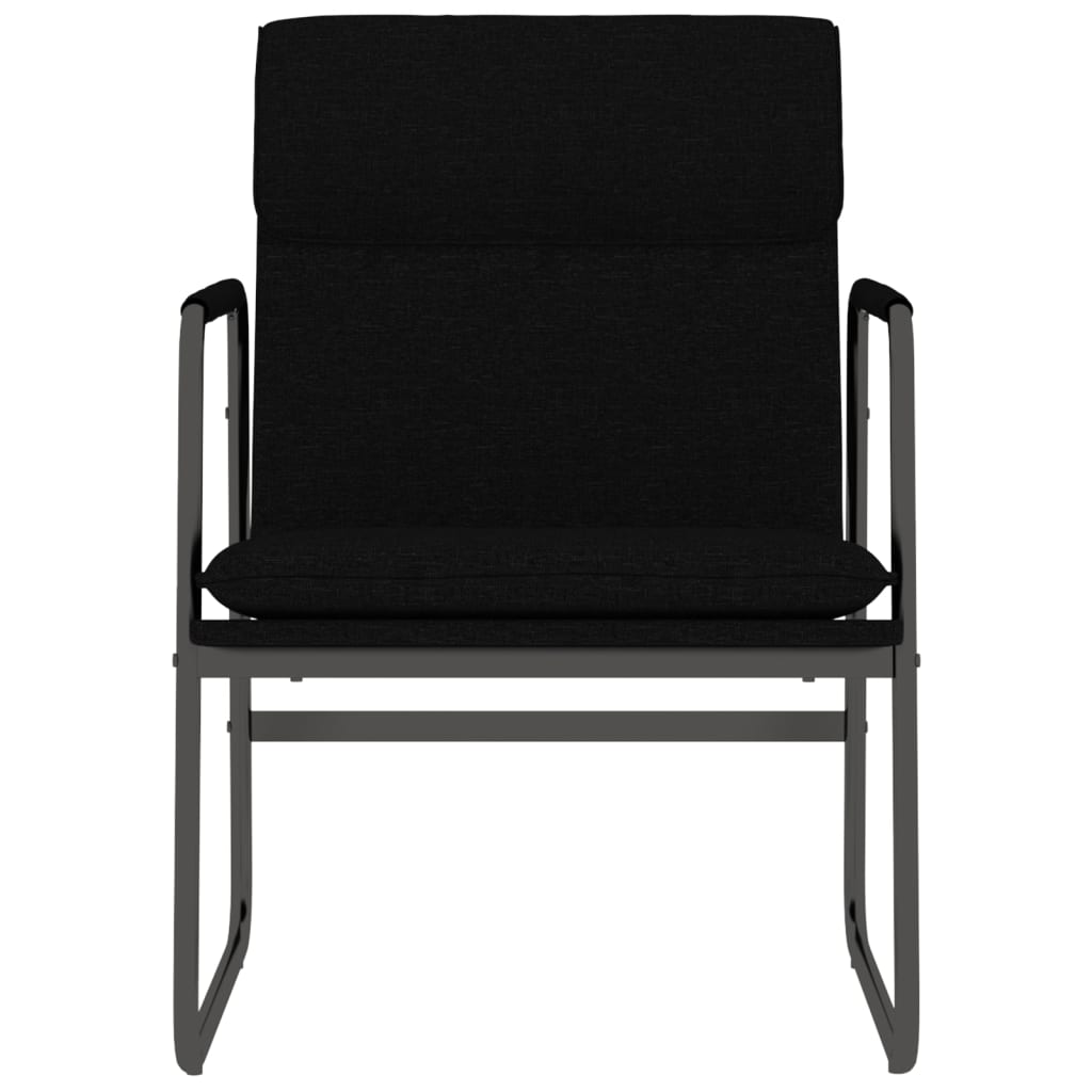 Loungestoel 55x64x80 cm stof zwart