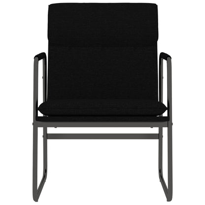 Loungestoel 55x64x80 cm stof zwart