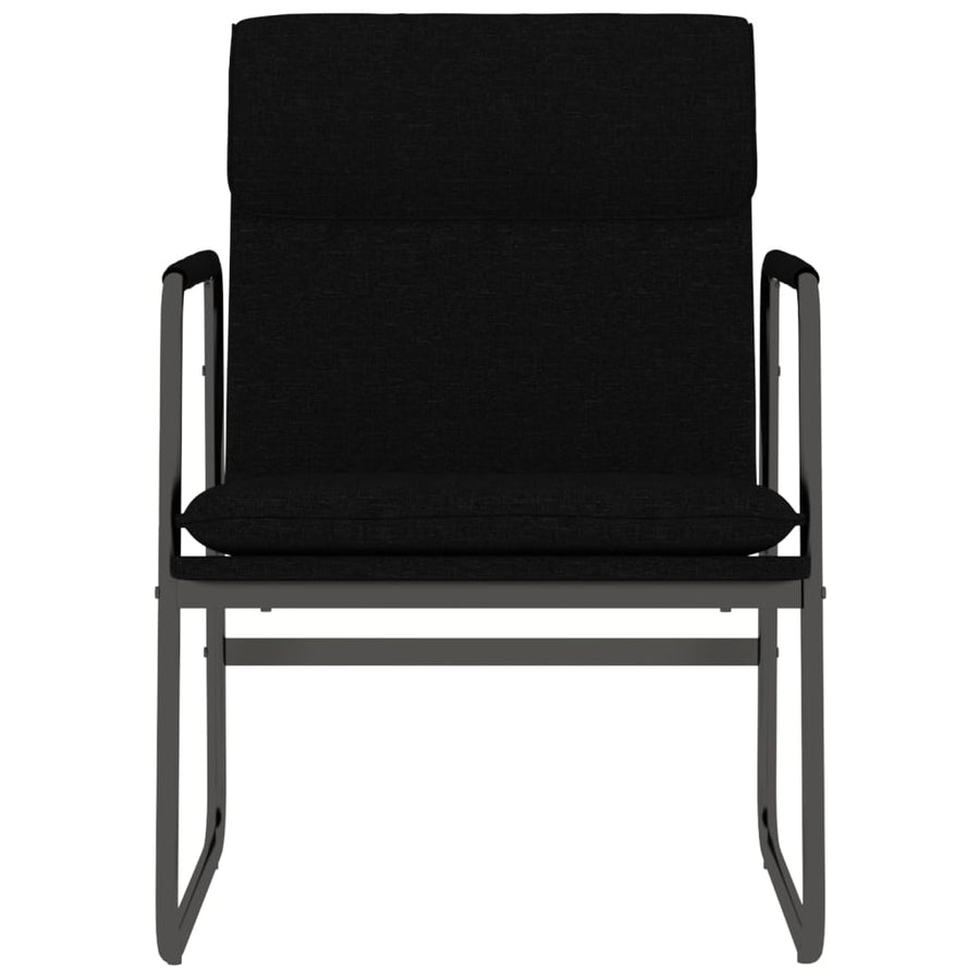 Loungestoel 55x64x80 cm stof zwart
