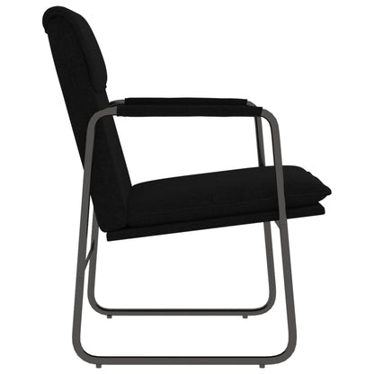Loungestoel 55x64x80 cm stof zwart