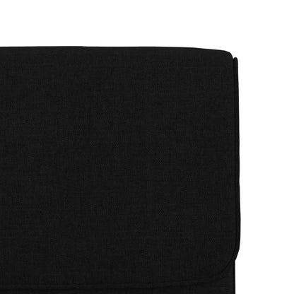 Loungestoel 55x64x80 cm stof zwart