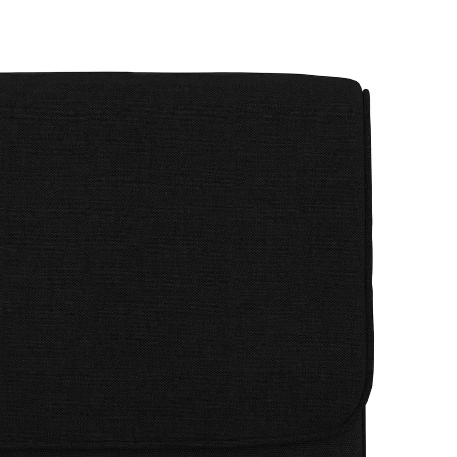 Loungestoel 55x64x80 cm stof zwart