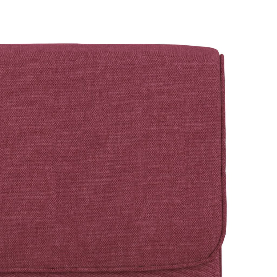 Loungestoel 55x64x80 cm stof wijnrood