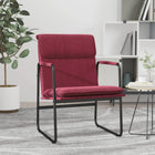Lounge chair 55x64x80 cm fabric wine red