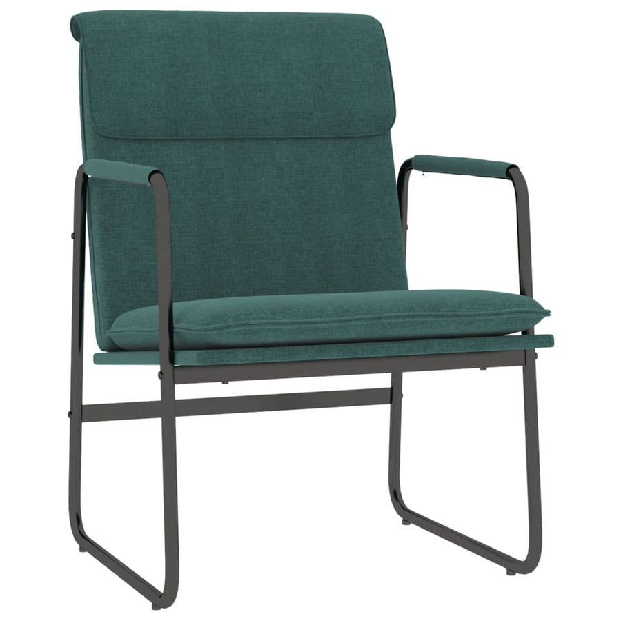Loungestoel 55x64x80 cm stof donkergroen