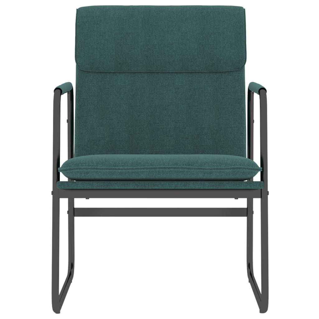 Loungestoel 55x64x80 cm stof donkergroen