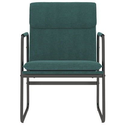 Loungestoel 55x64x80 cm stof donkergroen