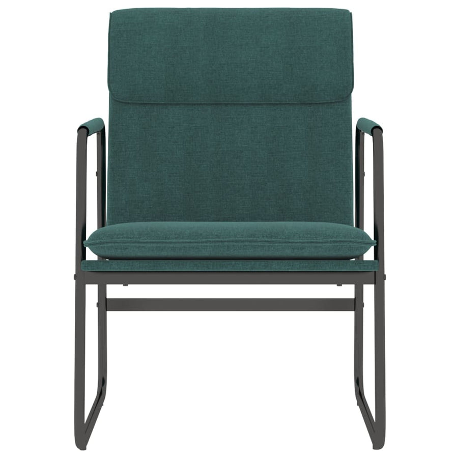 Loungestoel 55x64x80 cm stof donkergroen