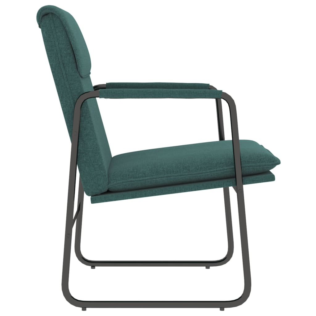 Loungestoel 55x64x80 cm stof donkergroen