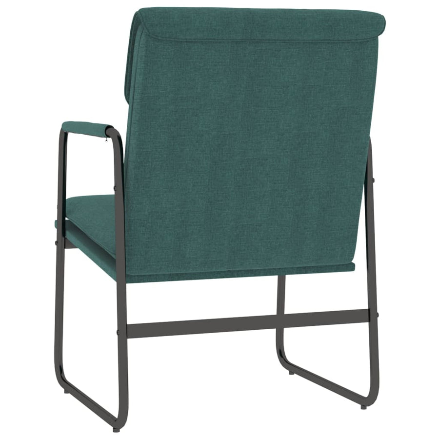 Loungestoel 55x64x80 cm stof donkergroen