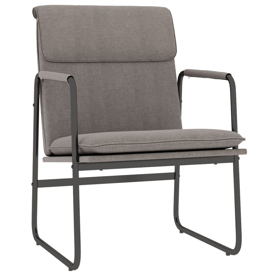Loungestoel 55x64x80 cm stof taupe