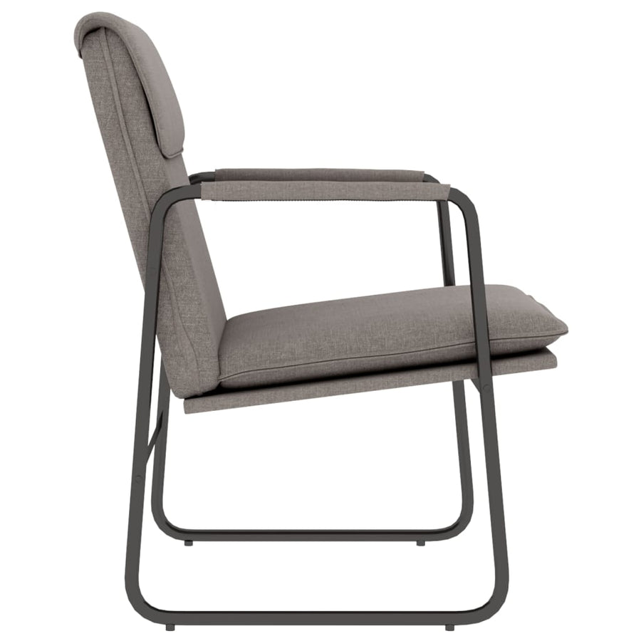 Loungestoel 55x64x80 cm stof taupe